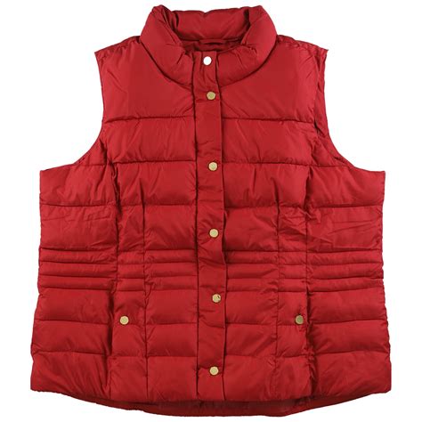 Charter Club Womens Casual Quilted Vest Womens Apparel Free