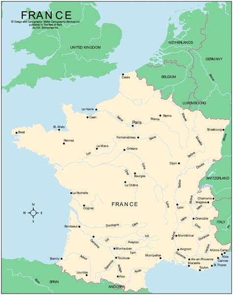 France Political Map Mapsofnet Images