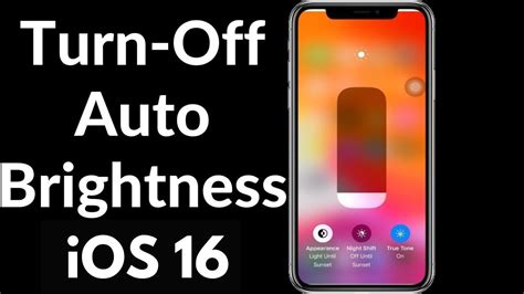 How To Enable Disable Auto Brightness On Iphone Ios Youtube