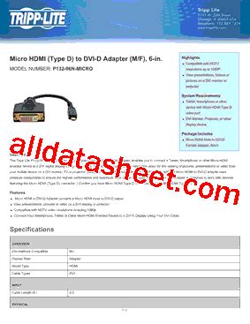 P Nmicro Datasheet Pdf Tripp Lite All Rights Reserved