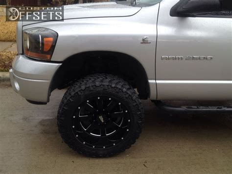 Wheel Offset 2006 Dodge Ram 2500 Aggressive 1 Outside Fender Leveling Kit Custom Rims