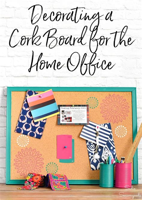 Decorative Cork Board for the Home Office | Cork board, Budget friendly ...