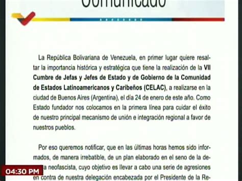 Gobierno Bolivariano denuncia plan de agresión contra la delegación