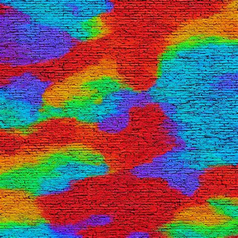 Rainbow Painted Brick Texture Stable Diffusion OpenArt