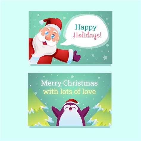 Free Vector | Gradient business christmas cards