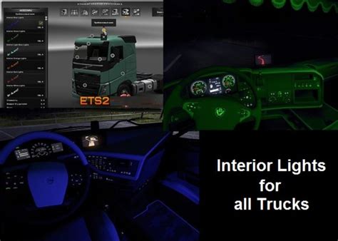 Ets 2 Interior Lights For All Trucks V 1 9 22 Interieurs Mod Für