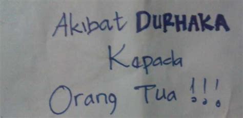 gambar anak durhaka   tua denah