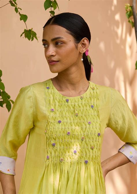 Radiant Lime Kurta Set En 2024