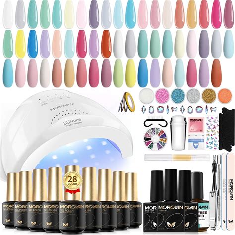 Amazon Morovan Fingernail Nail Polish Set Nude Pink Air Dry Regular Nail Polish Pack