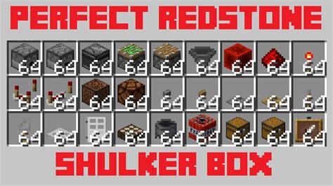 Perfect Redstone Shulker Box Docking Station With Storage System