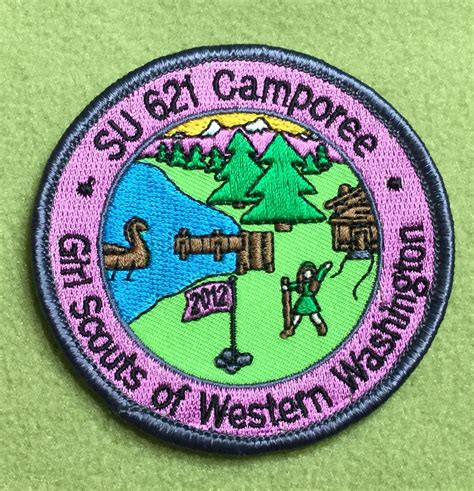 Girl Scouts Western Washington Su 621 100th Anniversary Patch Camporee