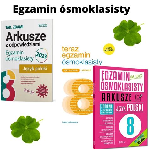 Egzamin Smoklasisty J Polski Arkusze Kpl