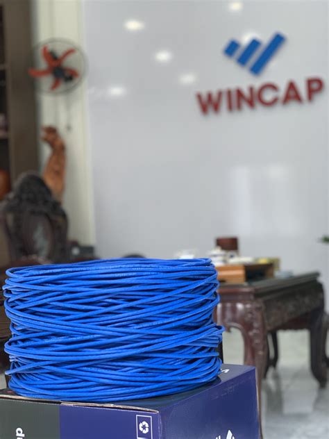 WINCAP DÂY CÁP MẠNG CAT6E UTP LÕI ĐỒNG 23AWG