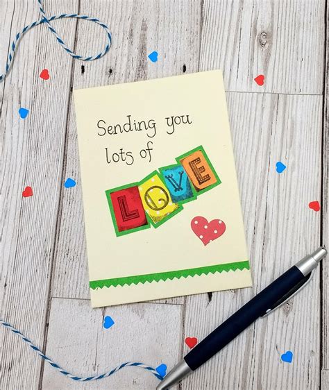 Lots Of Love Card Love Card Sending Love Card Etsy Love Cards