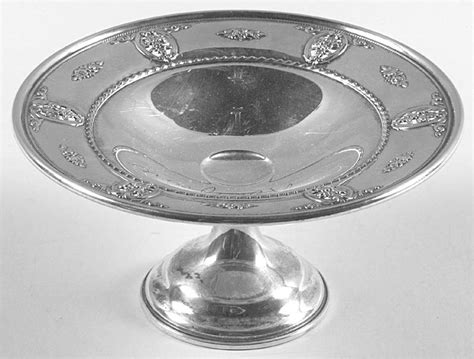 Rose Point Sterling Hollowware Weighted Round Compote Height X