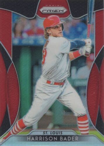 Panini Prizm Harrison Bader Red Prizm Ebay