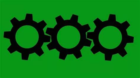 Rotating Gears Green Screen Motion Graphics Ad Green Gears Graphics