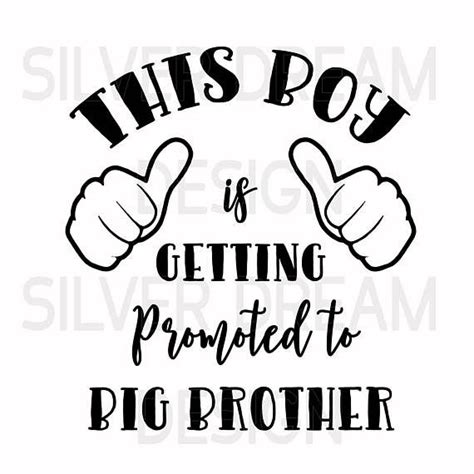 Promoted To Big Brother Svg File Big Brother Svg Brother Cricut Iron