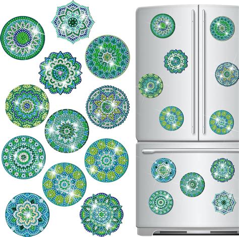 Amazon Zonon 12 Pcs Refrigerator Diamond Painting Magnets Easy