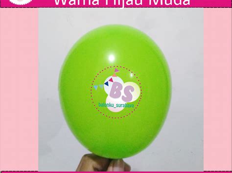 Jual Balon Latex 5 Inch Warna Hijau Muda Balonku Surabaya