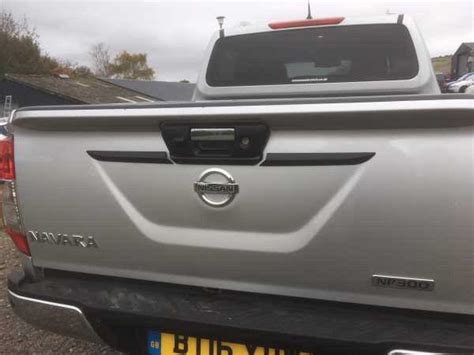 Nissan Navara NP300 2016 ON Tailgate Handle Cover BLACK Doubl