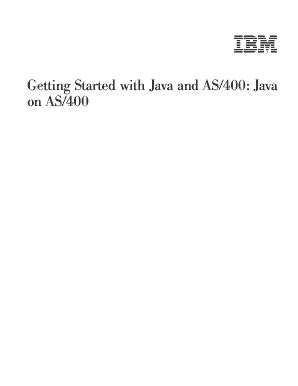 Fillable Online Getting Started With Java And AS 400 Java On AS 400