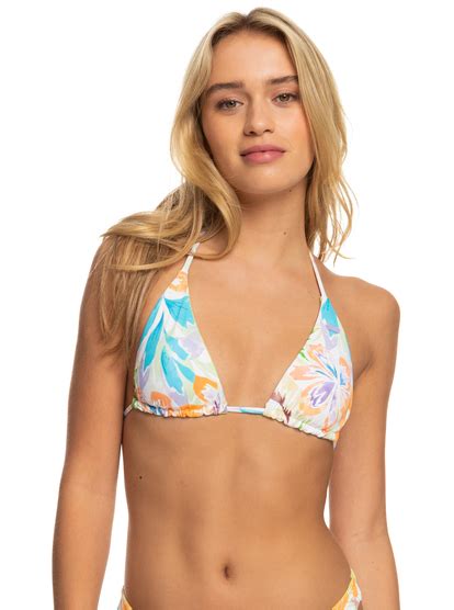 Retro Revo Reversible Tiki Triangle Bikini Top Roxy