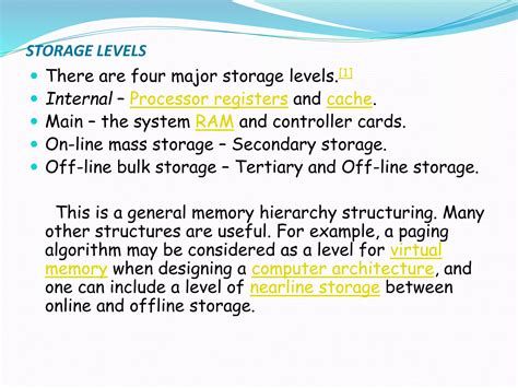 Memory hierarchy | PPT