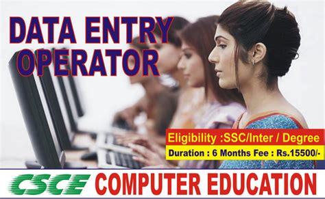 6 Months Diploma In Data Entry Operator Course At Rs 15500 Day In