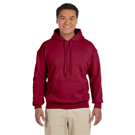 Gildan Mens Cardinal Red Heavy Blend 5050 Hoodie