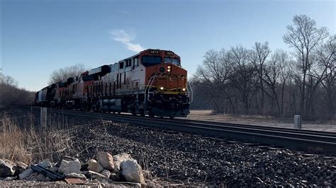 Slow Moving X Tanker Train Bnsf Transcon Emporia Sub Youtube