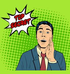 Pop art man pointing finger Royalty Free Vector Image