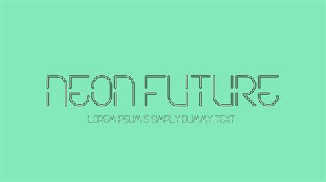 Neon Future Font Download Free For Desktop And Webfont