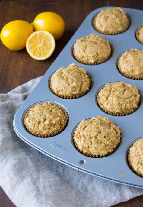 Whole Wheat Meyer Lemon Ricotta Muffins The Foodie Dietitian Kara Lydon