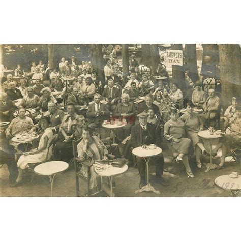 40 DAX Superbe vue sur les Baignots à une Terrasse d un Café Photo