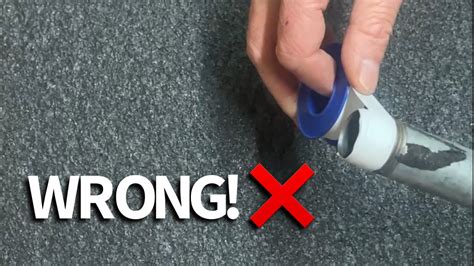 Proper Way To Apply Plumbers Teflon Tape YouTube