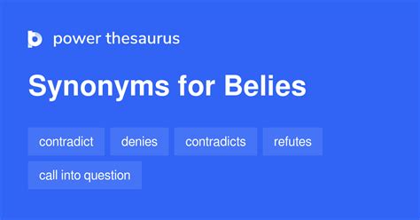 Belies synonyms - 553 Words and Phrases for Belies - Page 2