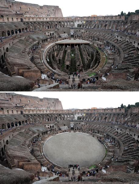 Colosseum Restoration Before And After