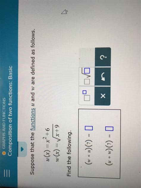 Solved Graphs And Functions Composition Of Two Functions Chegg