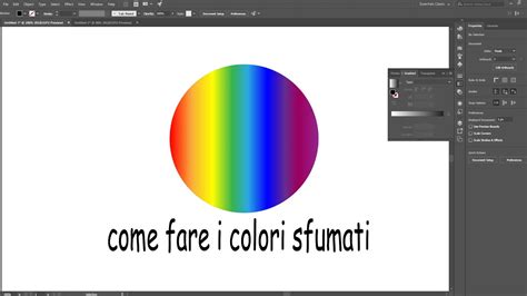 Come Fare I Colori Sfumati Adobe Illustrator Youtube