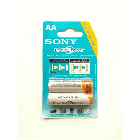 Baterai A Recharger Sony Aa Cycleenergy Mah Shopee Indonesia