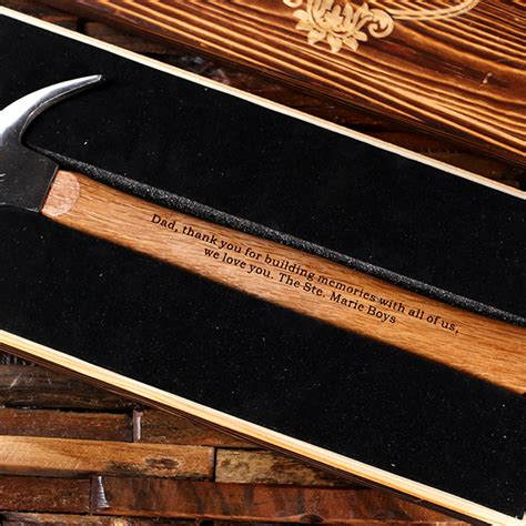 Personalized Hammer Hardware Tool with Keepsake Wood Box - Teals ...