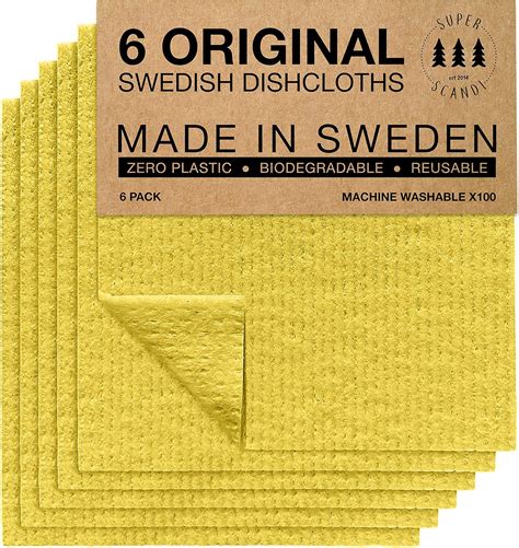 Amazon Superscandi Swedish Dishcloths Eco Friendly Reusable