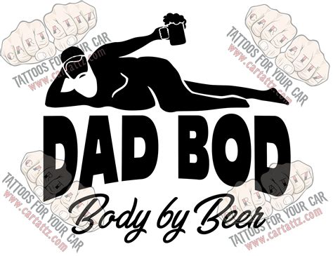 Dad Bod Decal Dad Bod Sticker Dad Bod Car Decal Funny Car Etsy