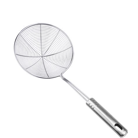 Stainless Steel Spider Skimmer Strainer Heat Resistant Long Handle Colander