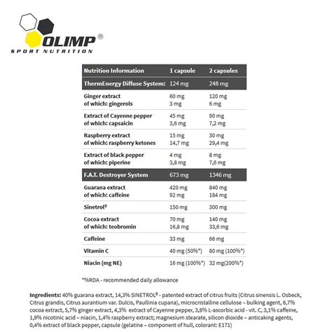 Olimp Thermo Stim Hardcore Br Leur De Graisse Ebay