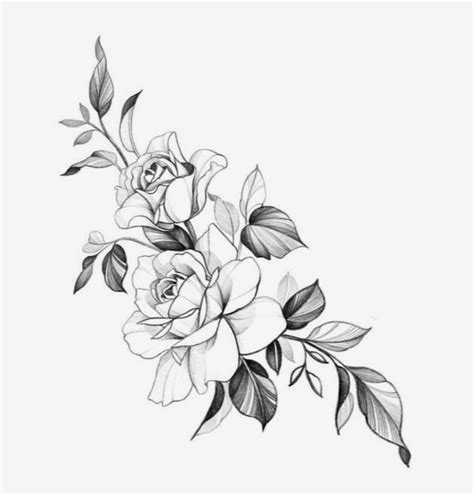 Pin By Agathe Rohmer On Projets Flower Tattoo Drawings Rose Flower