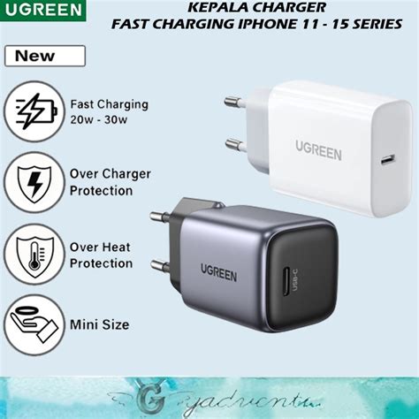 Jual Ugreen Kepala Adaptor Charger Mfi Untuk Iphone Type