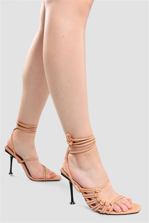 Daria Nude Thin Heeled Women S Shoes
