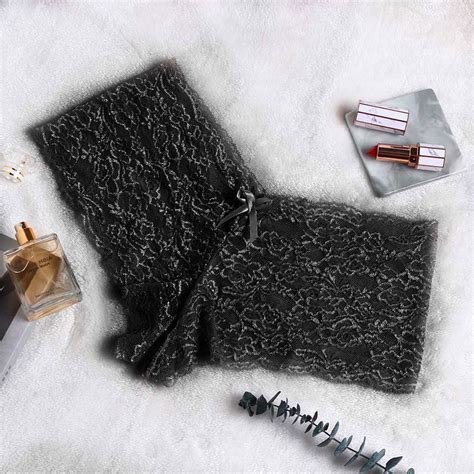 Byhong New Women Lace Lingerie Plus Size Underwear Open Crotch Bowknot Underwear Underwear Black